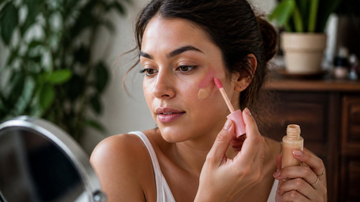 Layer Cream Blush Over Liquid Foundation