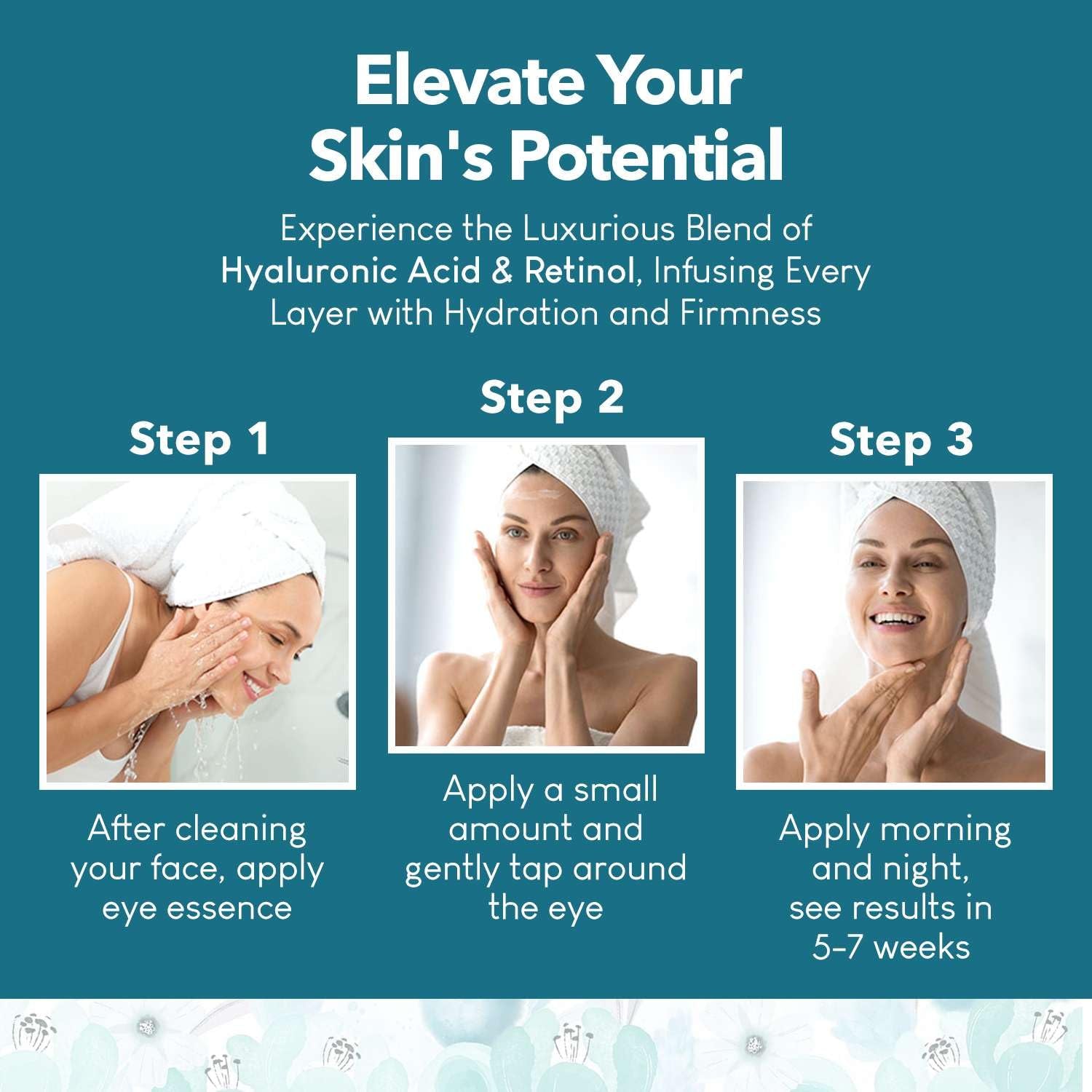 Hyaluronic Acid Retinol Serum Anti Aging Radiant Skin Care