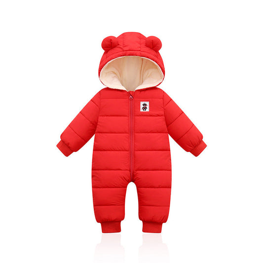 Padded down cotton suit