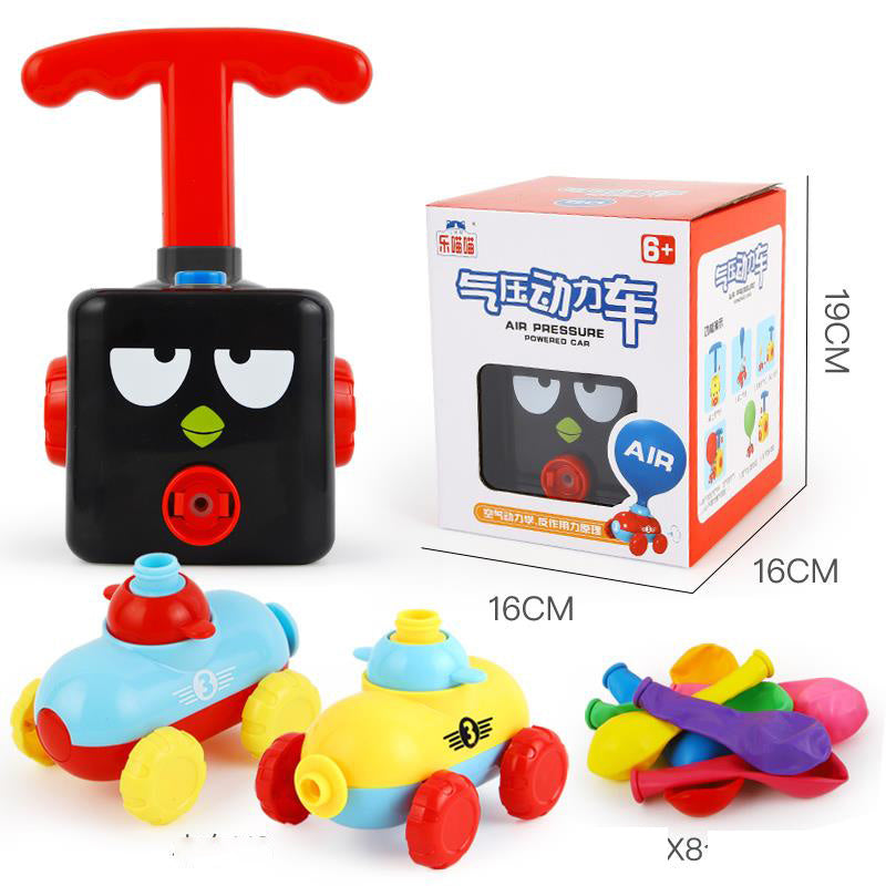 Power Balloon Launch Tower Toy Puzzle  Education Inertia Air Power Balloon Car Science Experimen Toy For Children Gift