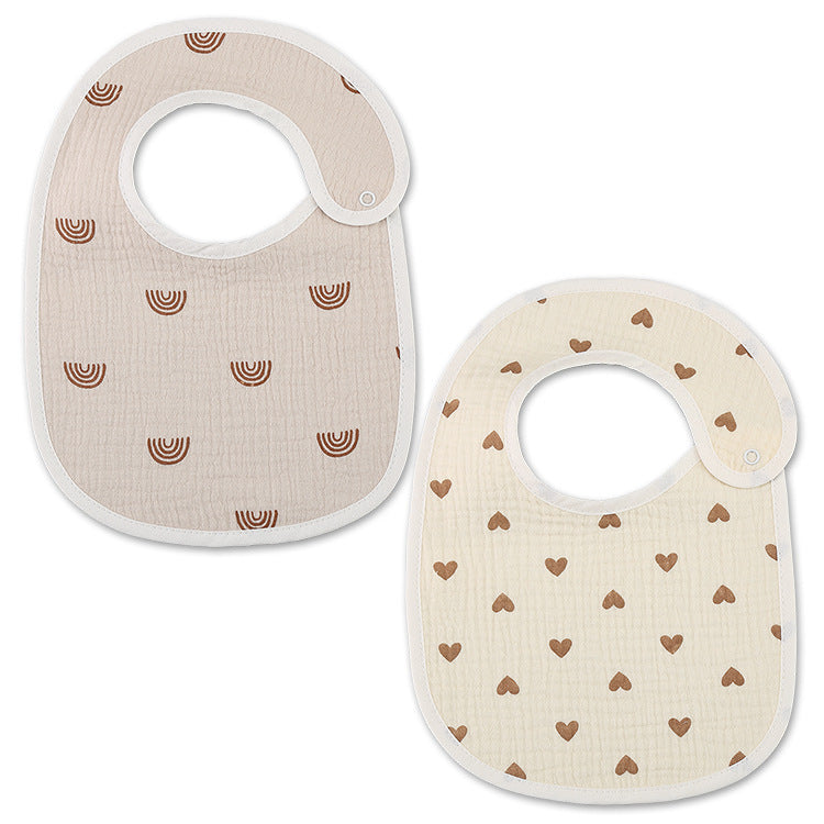 Thin Kids' Bib Pure Cotton Waterproof Gauze Saliva Towel