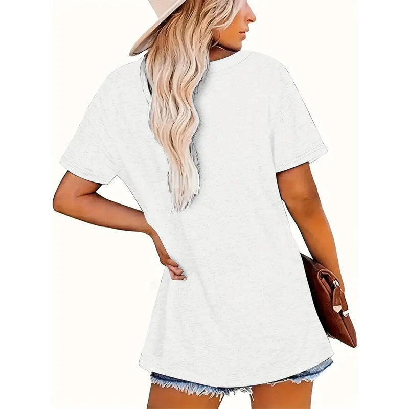 Short Sleeve Round Neck T-Shirt With 'KARMA' Print