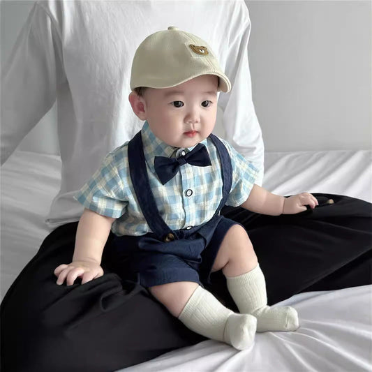 Children's Suit Summer Short-sleeved Overalls