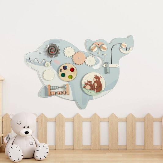 Kids Bedroom Busy Board Educational Wooden Toy