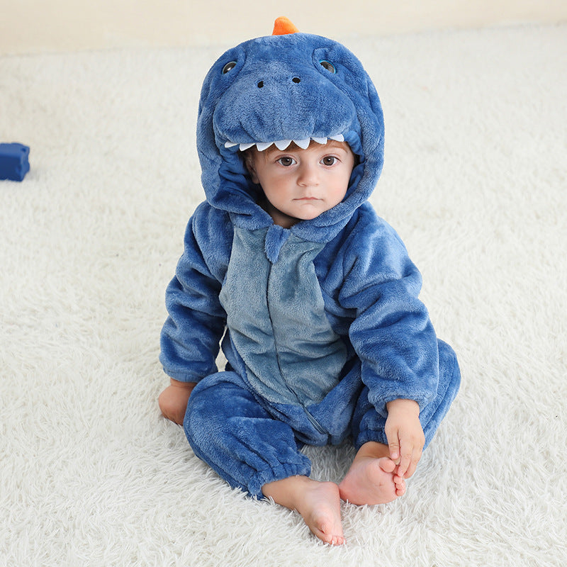 Flannel Animal Onesie For Kids