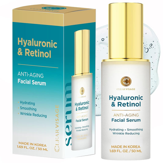 Hyaluronic Acid Retinol Serum Anti Aging Radiant Skin Care