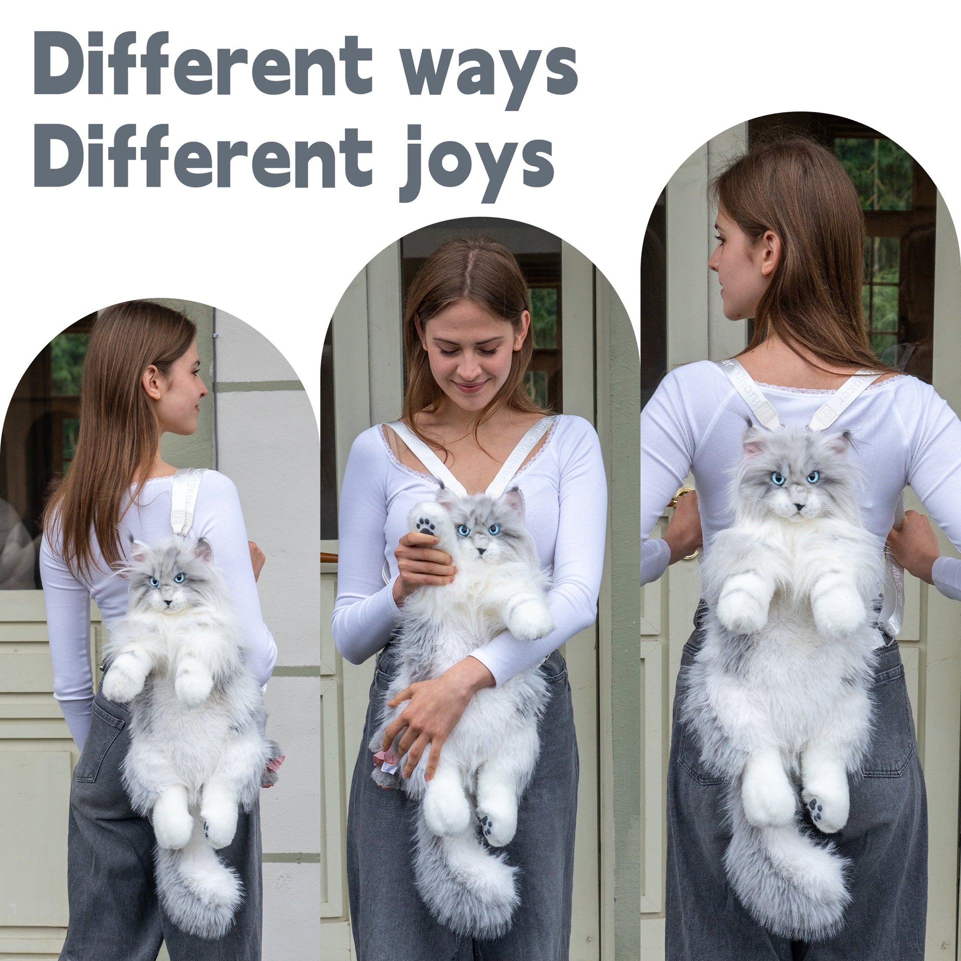 Silver Maine Coon Backpack-Majestic and Purrfect Companion