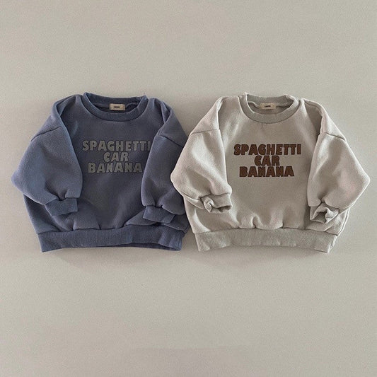 Children's Long-sleeved Letter Sweater Spring