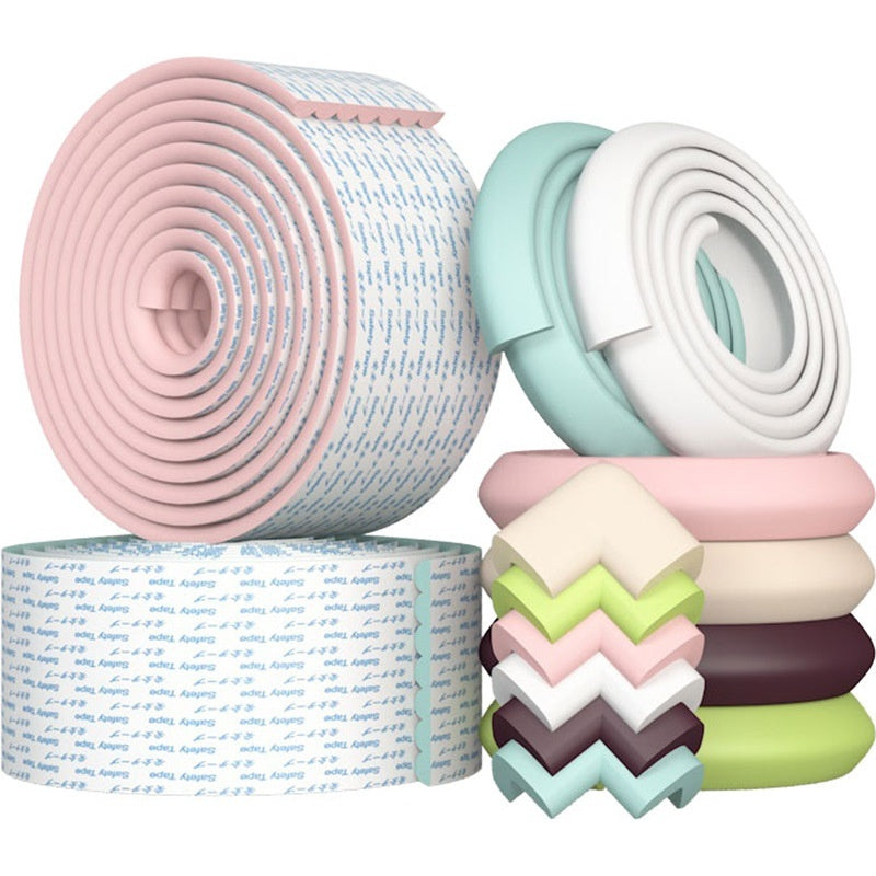 L Shaped Child Safe Corner Guards For Walls To Protect Babies Soft Padding For Home Use