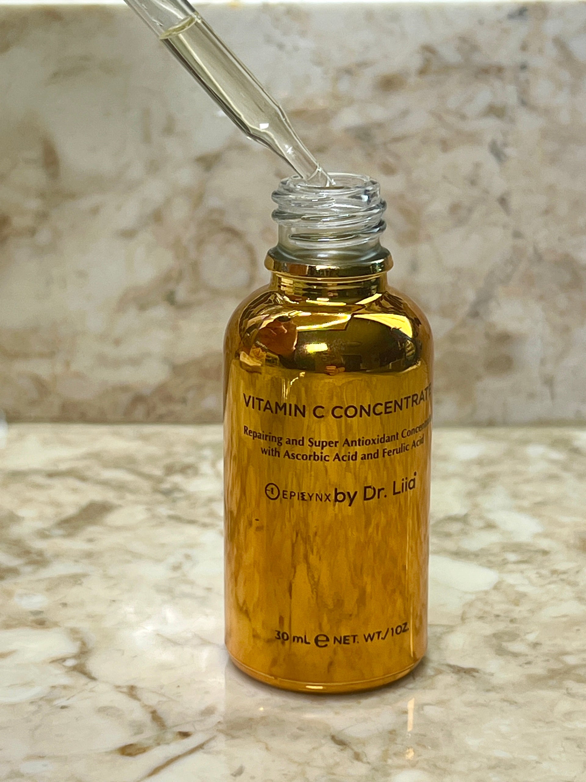 Brightening Vitamin C Glow Serum for Sensitive & Dry Skin – Vegan, Gluten-Free, Anti-Aging, Fragrance-Free
