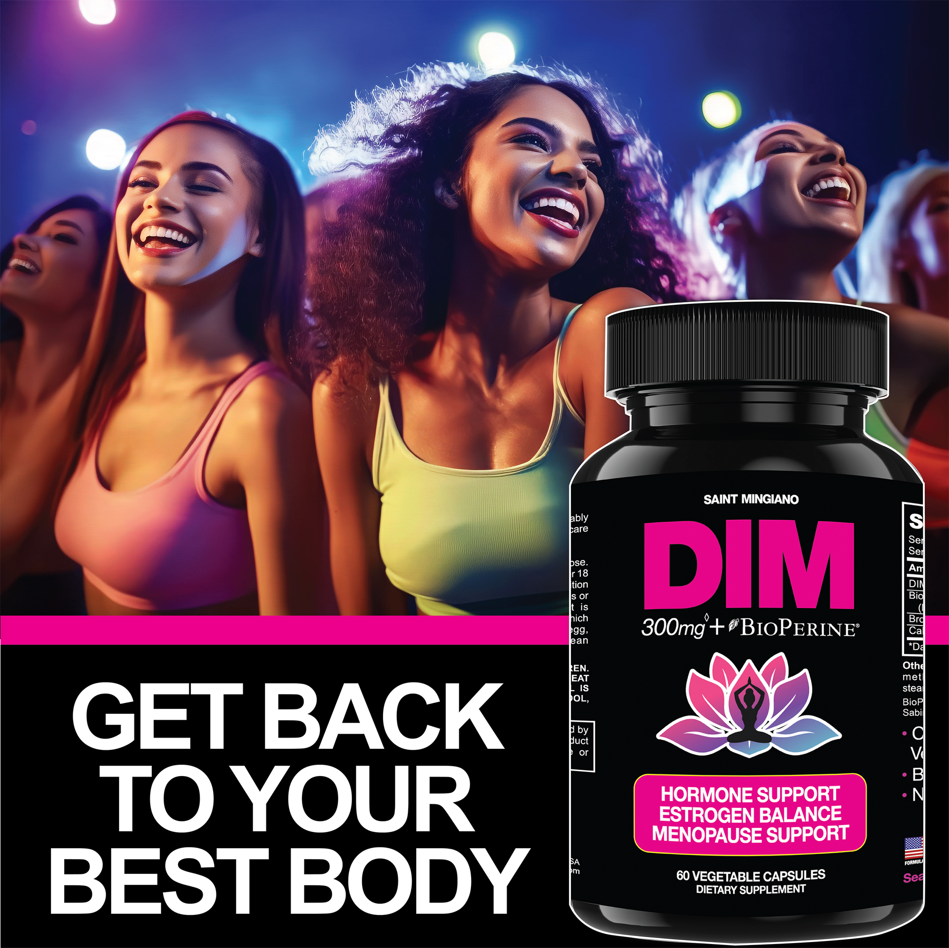 DIM Supplement 300mg for Estrogen Balance and Menopause Support