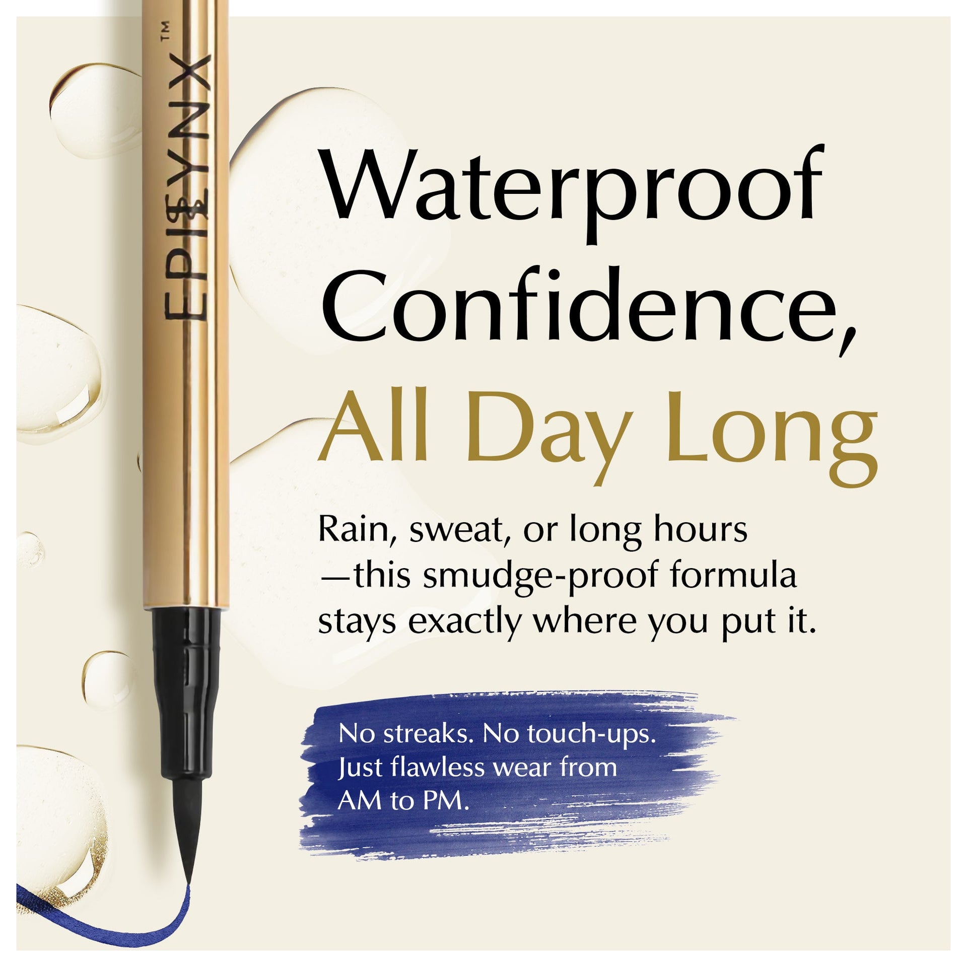 Waterproof Liquid Eyeliner Pen Vegan Smudge Proof Matte Shimmer