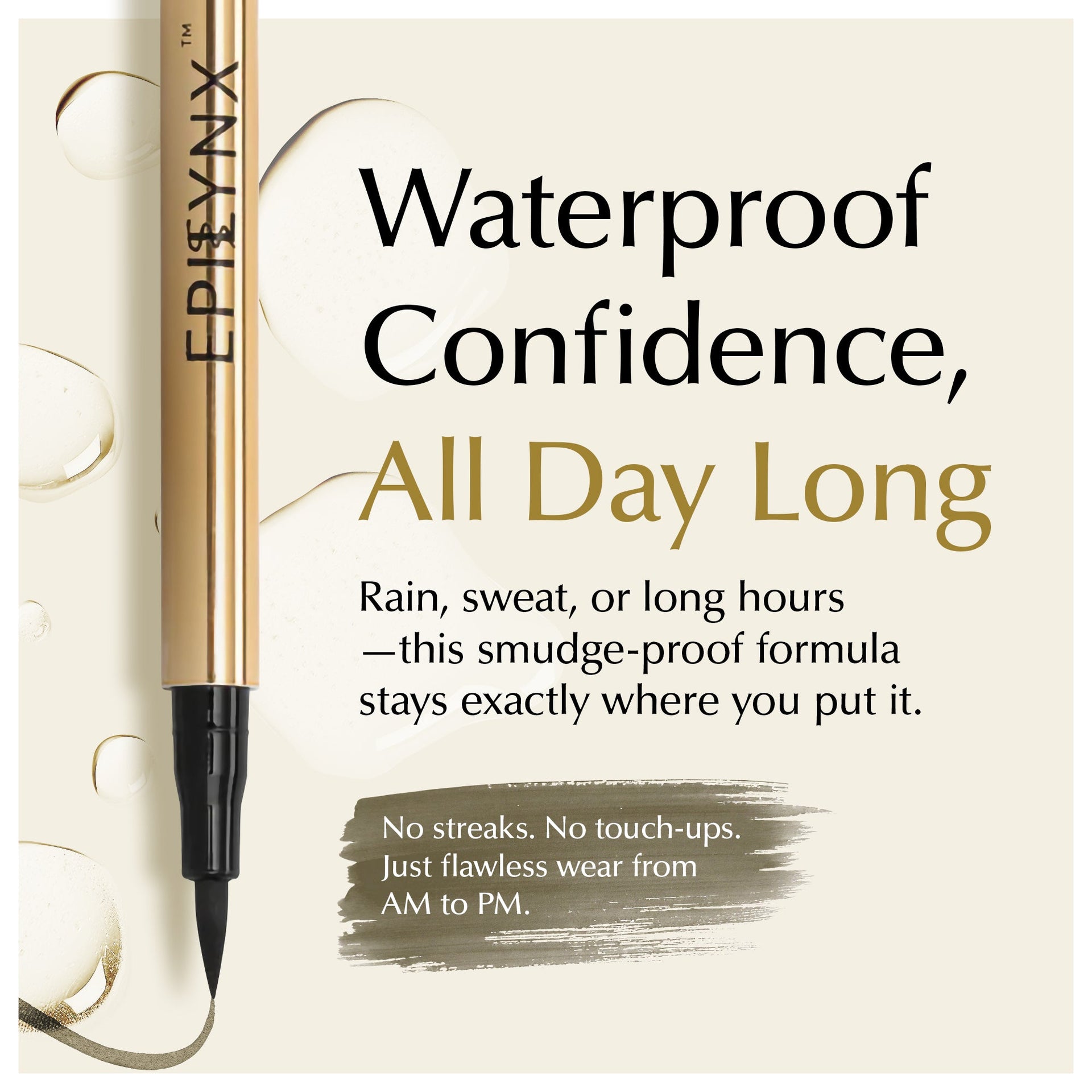 Waterproof Liquid Eyeliner Pen Vegan Smudge Proof Matte Shimmer