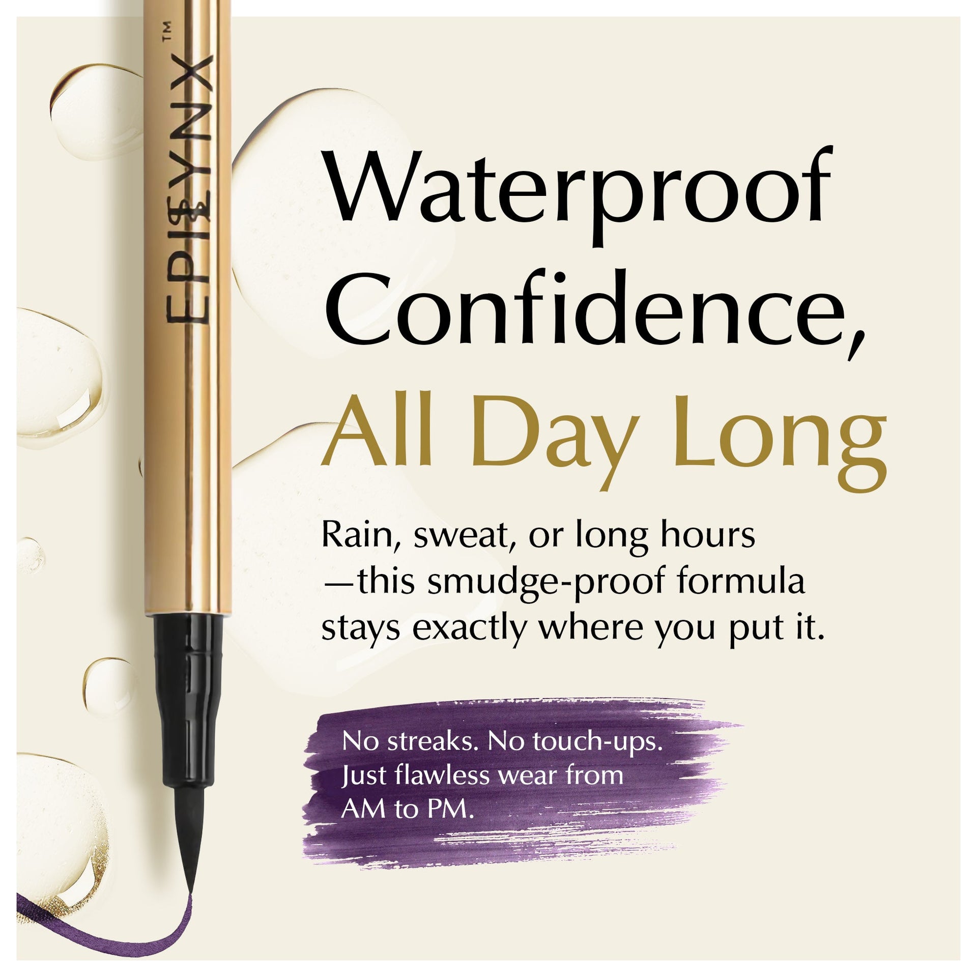 Waterproof Liquid Eyeliner Pen Vegan Smudge Proof Matte Shimmer