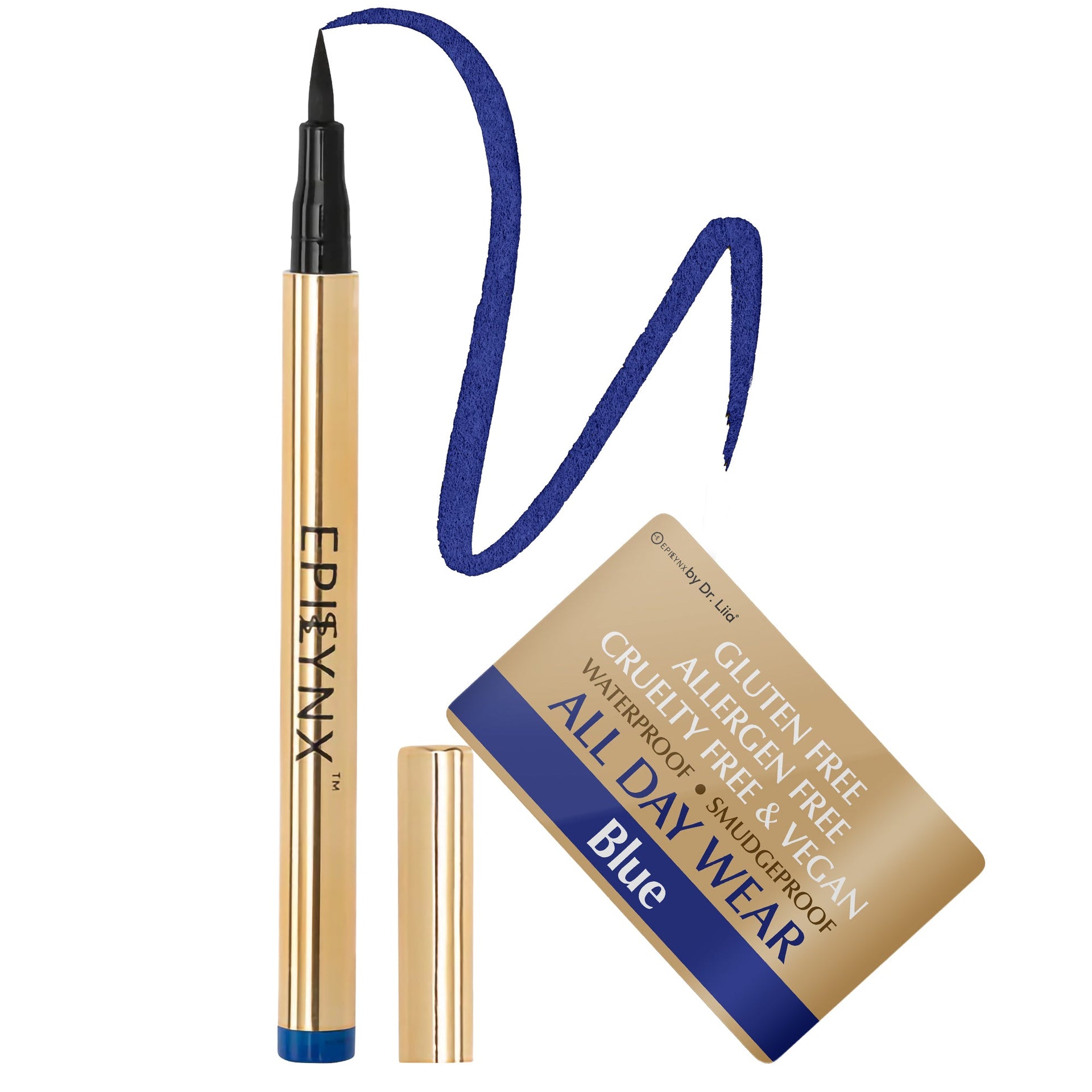 Waterproof Liquid Eyeliner Pen Vegan Smudge Proof Matte Shimmer
