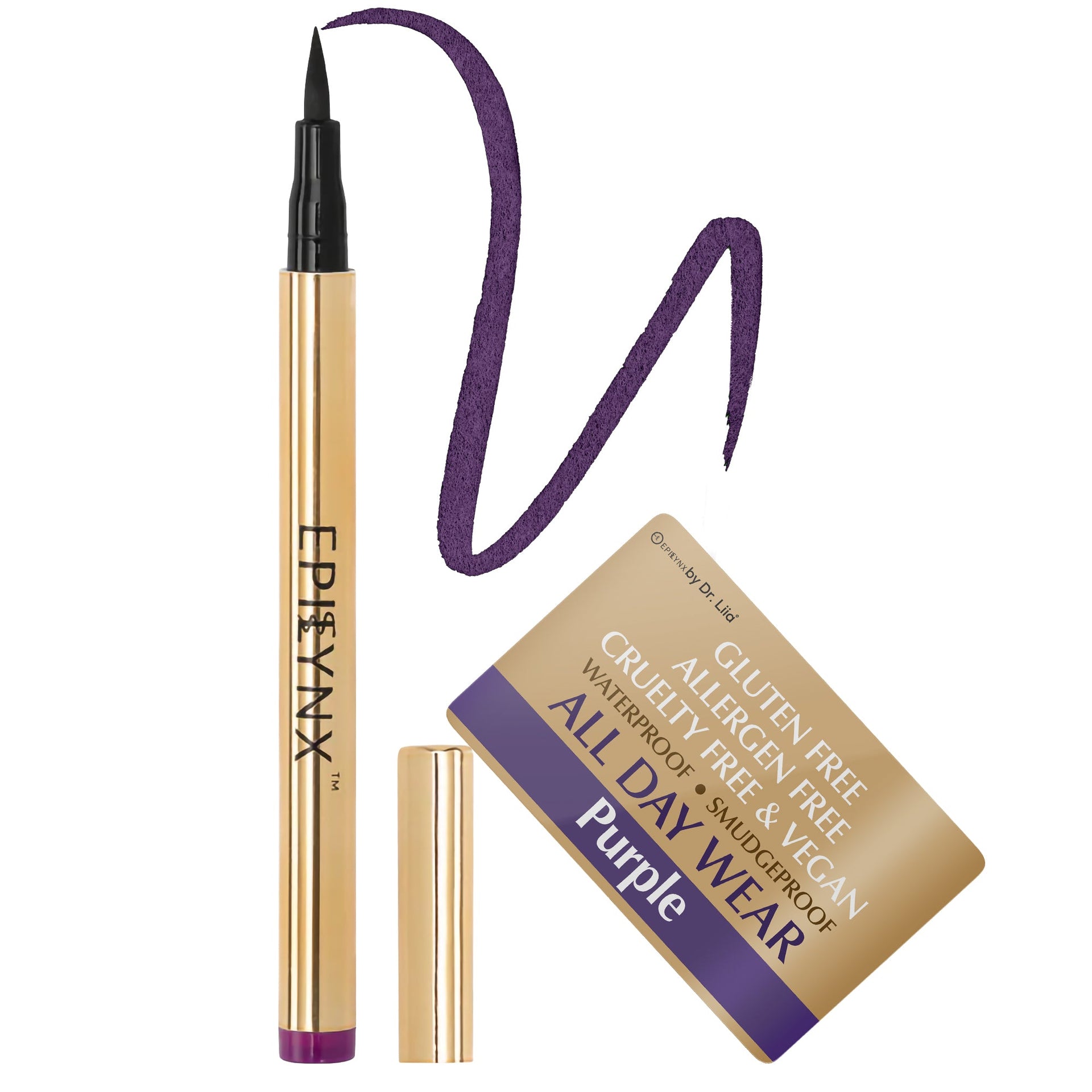 Waterproof Liquid Eyeliner Pen Vegan Smudge Proof Matte Shimmer
