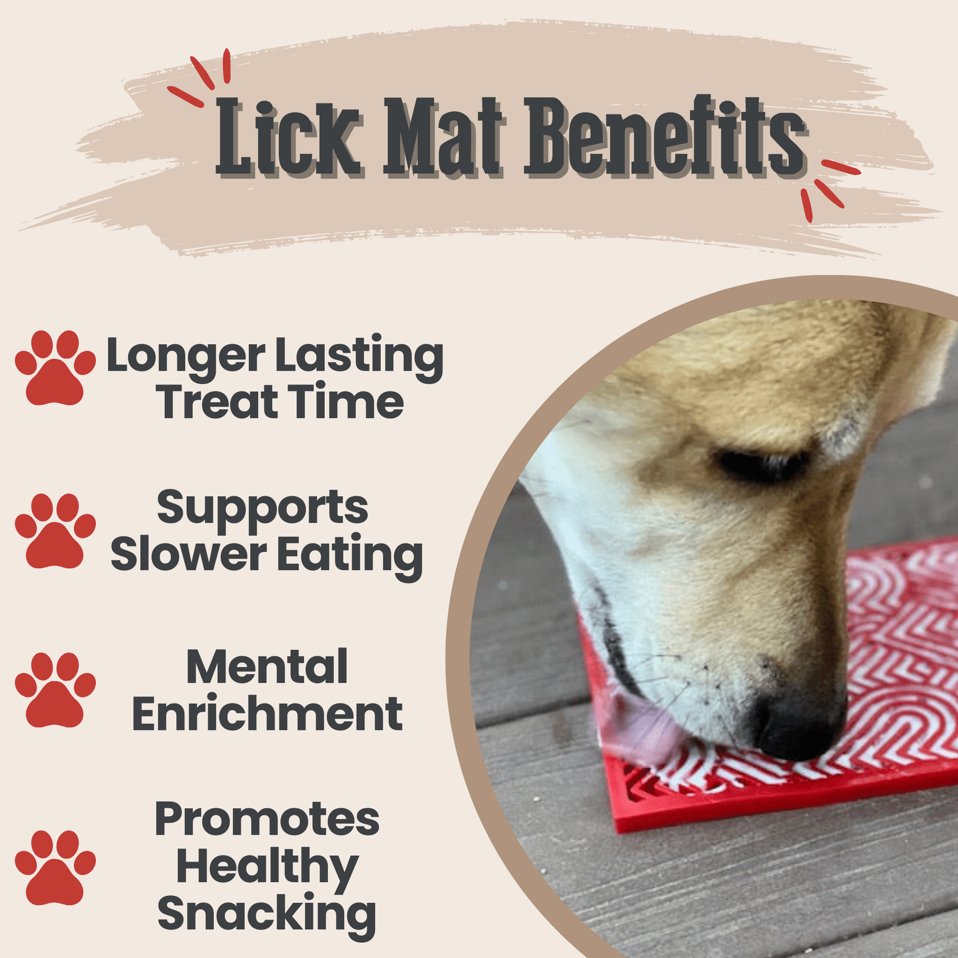 Lick Mats for Cats and Small Dogs