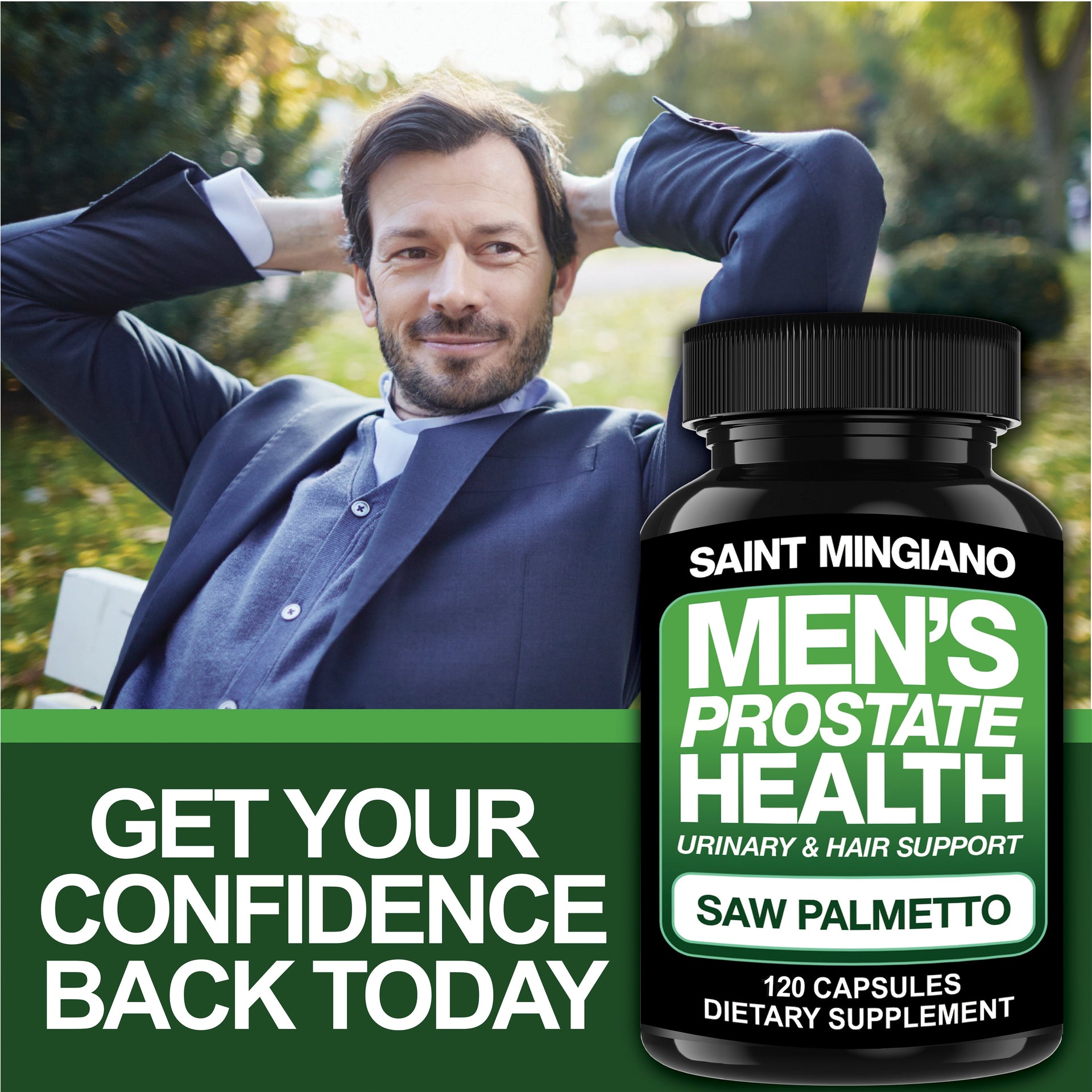 Men’s Prostate Health Supplement with Saw Palmetto 120 Capsules