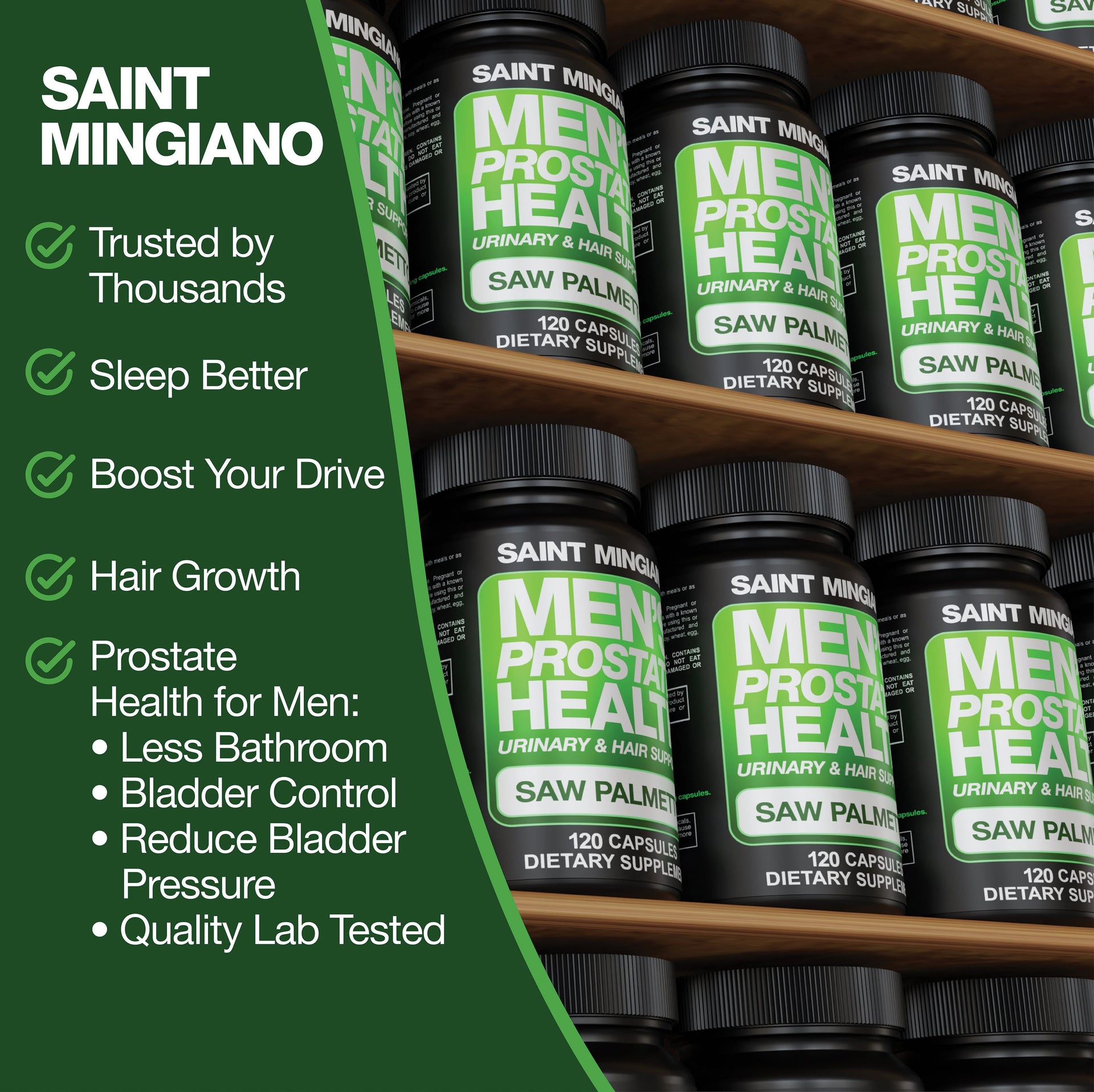 Men’s Prostate Health Supplement with Saw Palmetto 120 Capsules