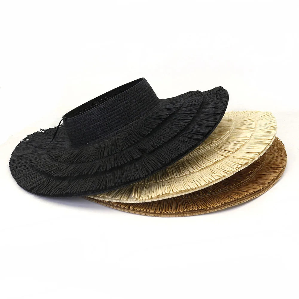 Designer empty top visor hat for woman