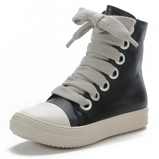 Couple Shoes  High-Top Sneakers  European Style