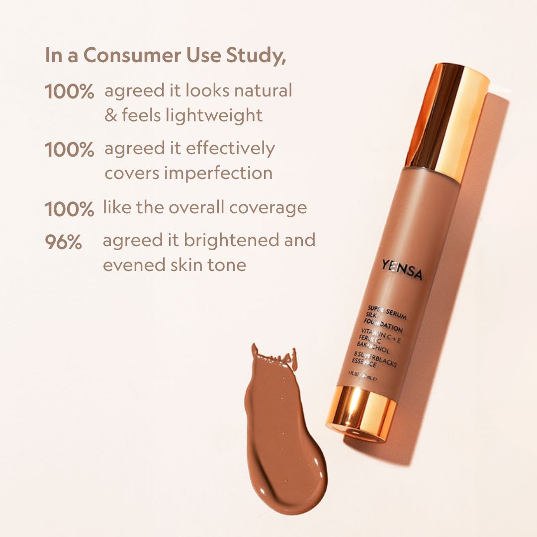 Super Serum Silk Foundation Hydrating Peptide Natural Glow Radiant