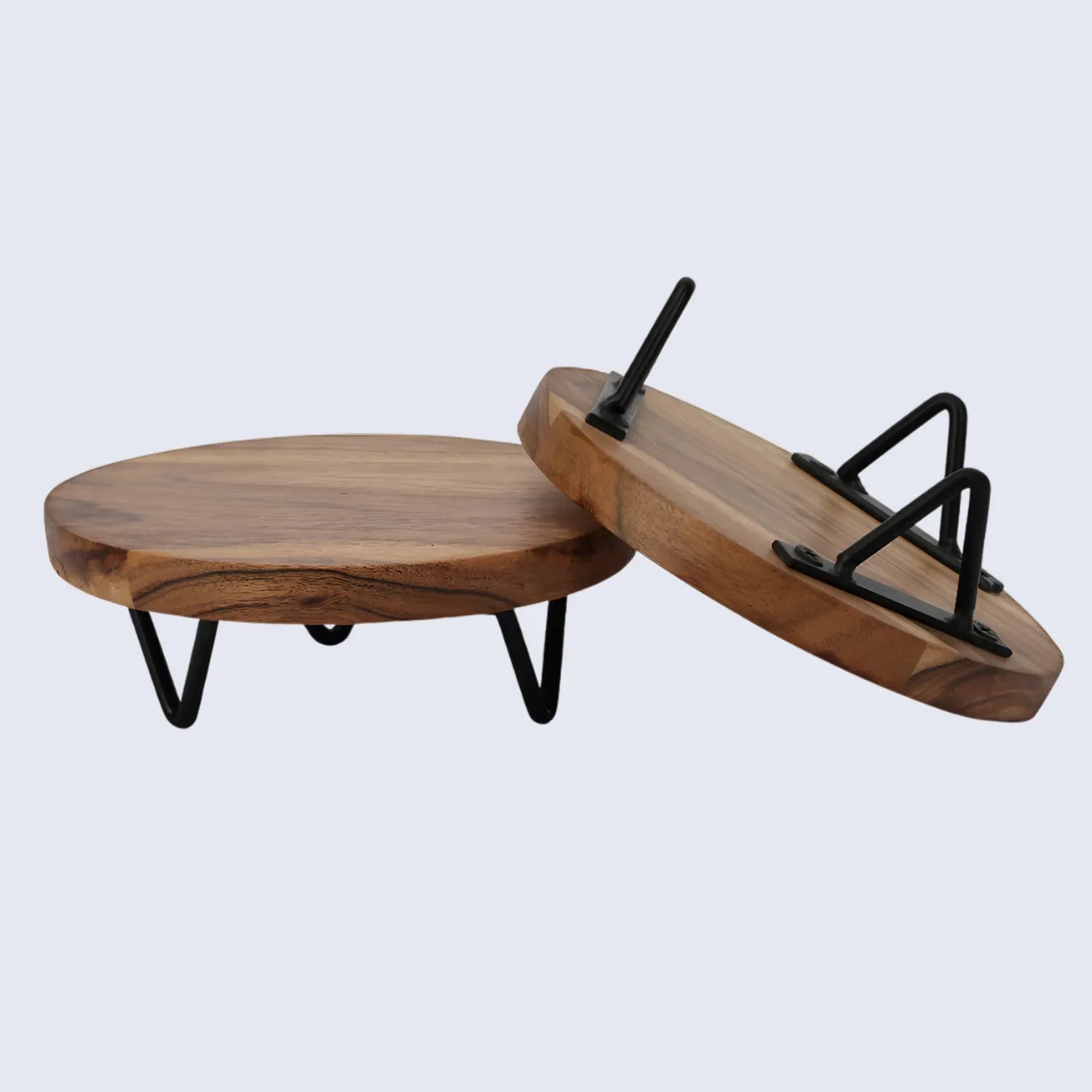 round-trivet-acacia-wood-plant-stand-pack-of-2-centre-weighted-6-8-inch