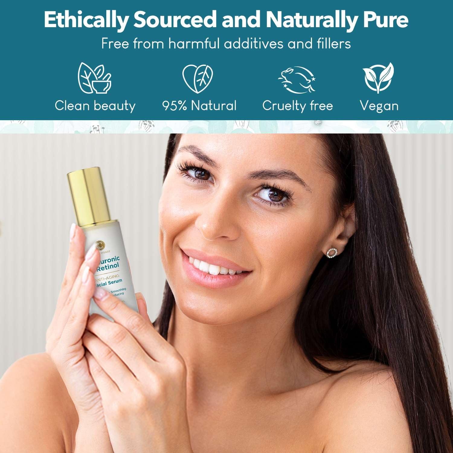 Hyaluronic Acid Retinol Serum Anti Aging Radiant Skin Care