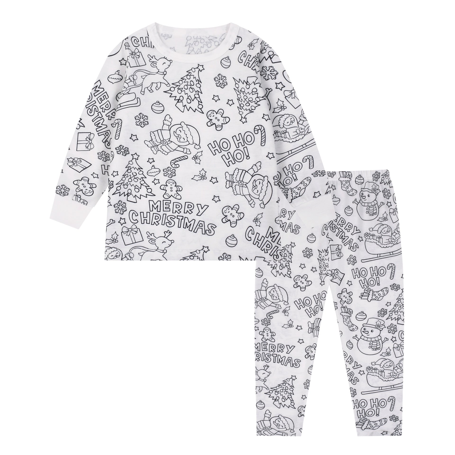 Girls Sketch Coloring Comfortable Children DIY Hand Drawing Suit