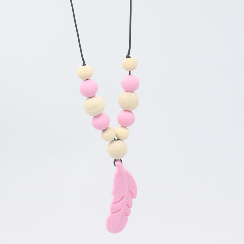 Baby Soothing Teether Protects Safety Baby Teether Necklace