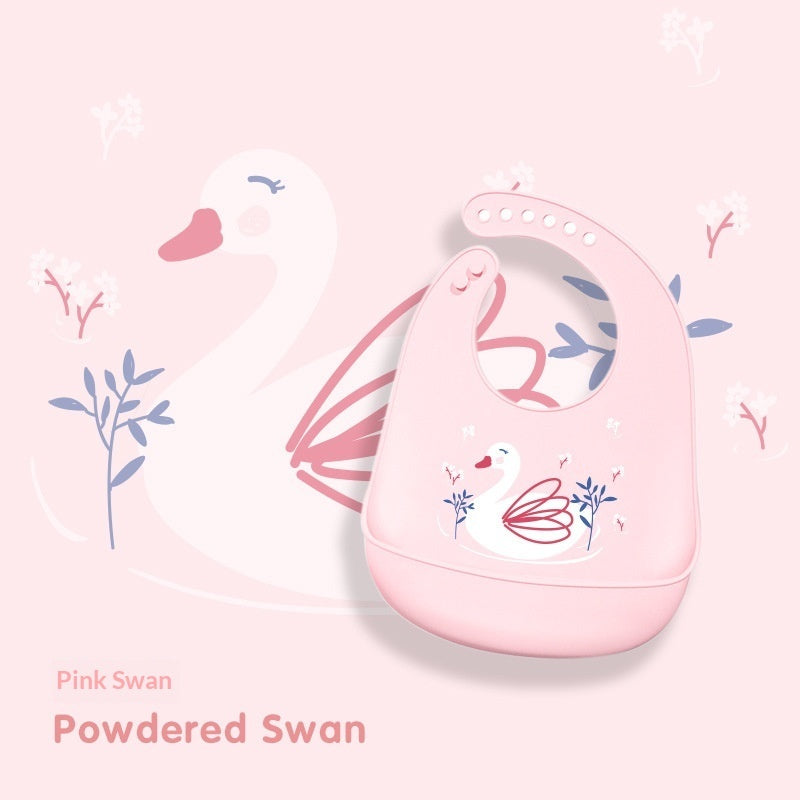 Baby Waterproof And Stain-resistant Food-grade Silicone Bib
