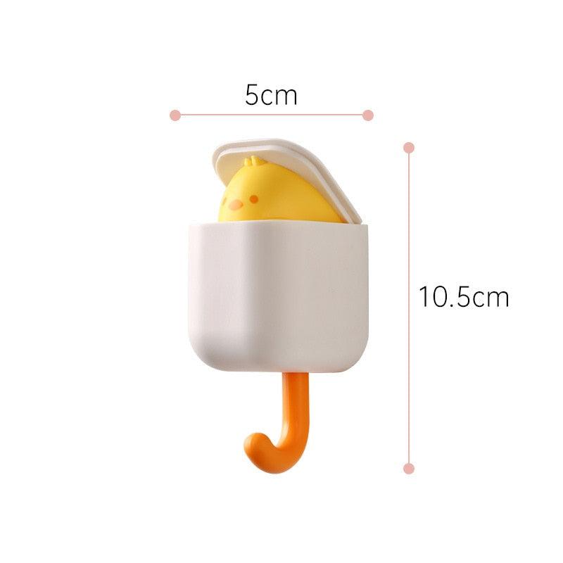 Cartoon Cat Hook Self Adhesive Dormitory Bedroom Door Hangers Hooks Key Umbrella Towel Cap Coat Rack Wall Animal Decoration Rack Non-Marking Hook Nail-Free Animal Hook Entrance Key Strong Sticking Hook