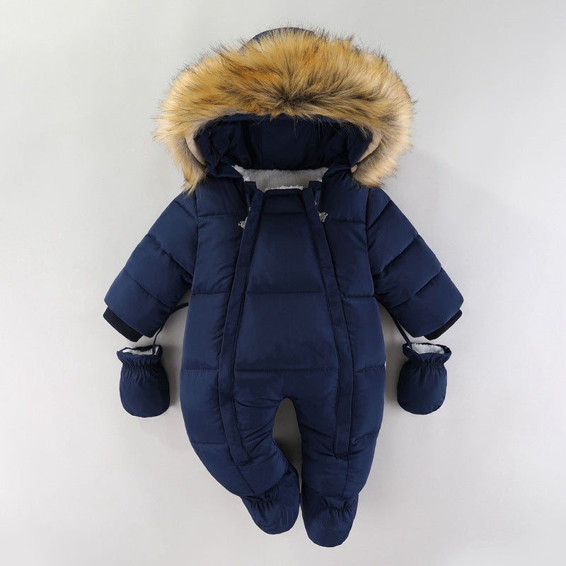 Jumpsuit Fleece-lined Quilted Cotton-padded Clothes