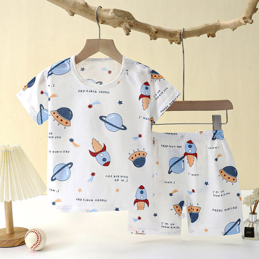Children's Loungewear Pajamas Pure Cotton Underwear Set