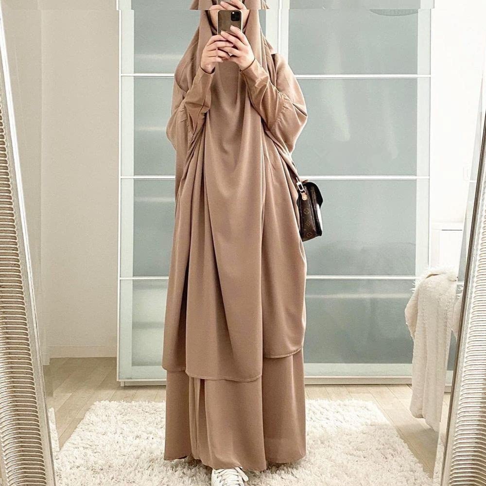 MJ003 Nida 2-Piece Set Jilbab with Modal Cuff